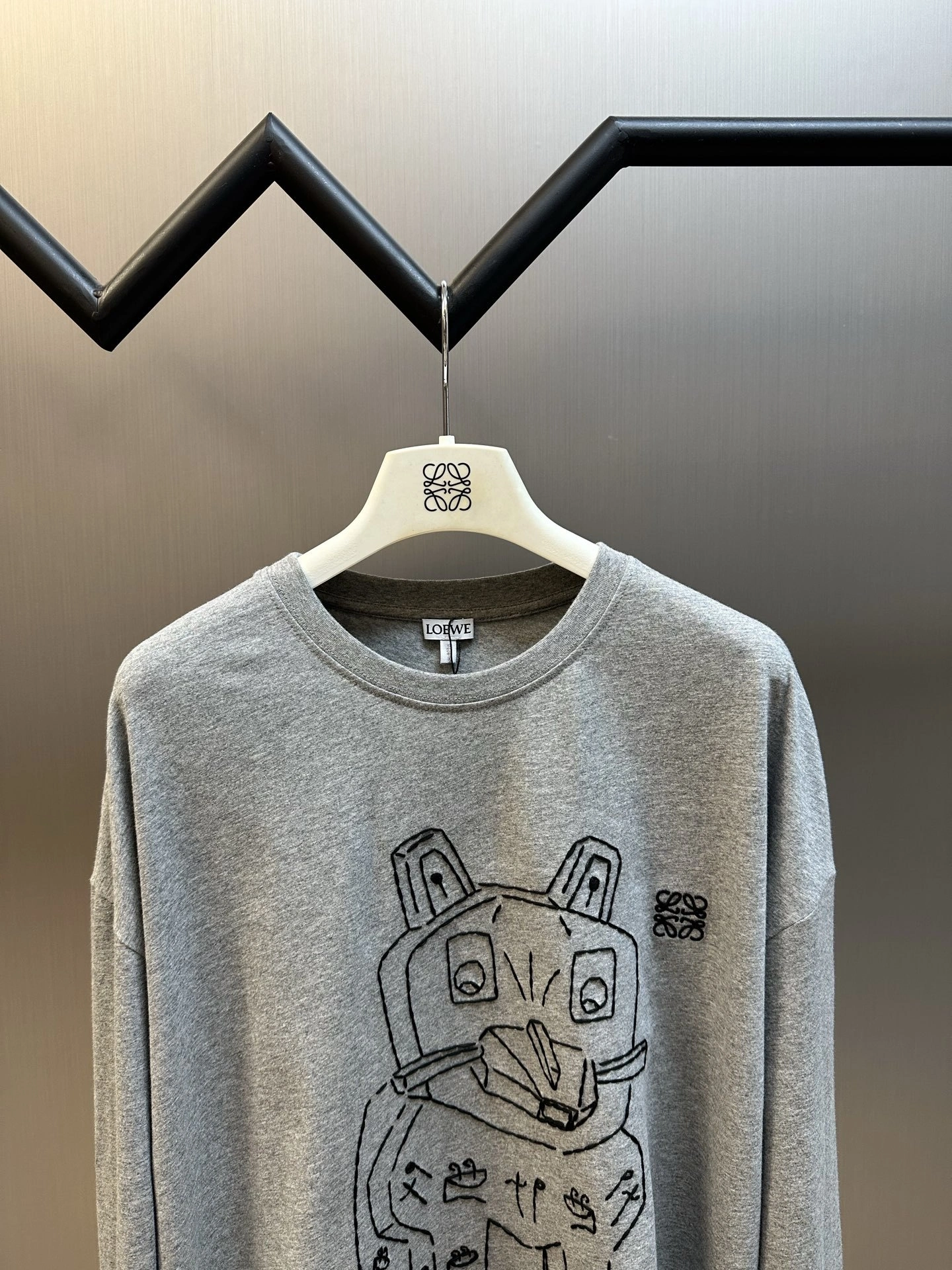 AIR-- 8o5w5 Cotton Lucky Cat Anagram embroidery oversized item:E-F509L1001H