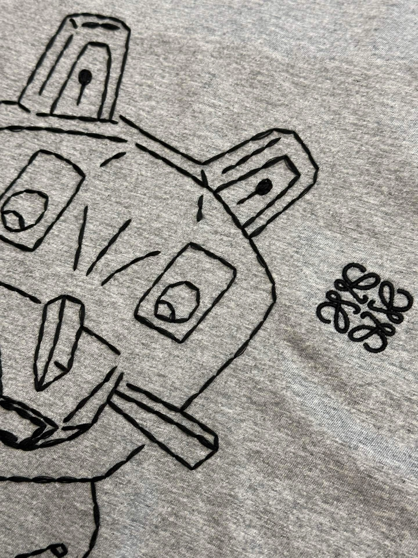 AIR-- 8o5w5 Cotton Lucky Cat Anagram embroidery oversized item:E-F509L1001H