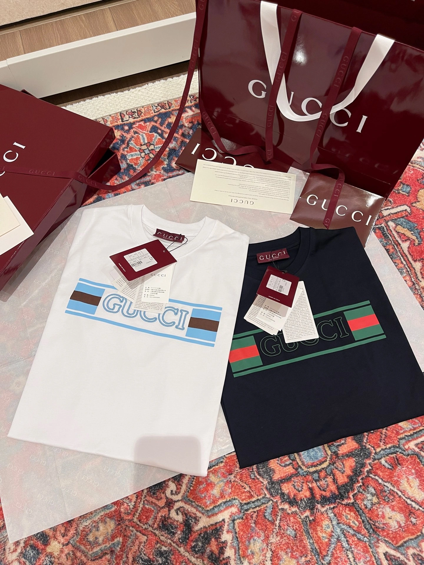 Air- 6u33i Tee embroidery oversize 2colour item:E-F405D0603-2