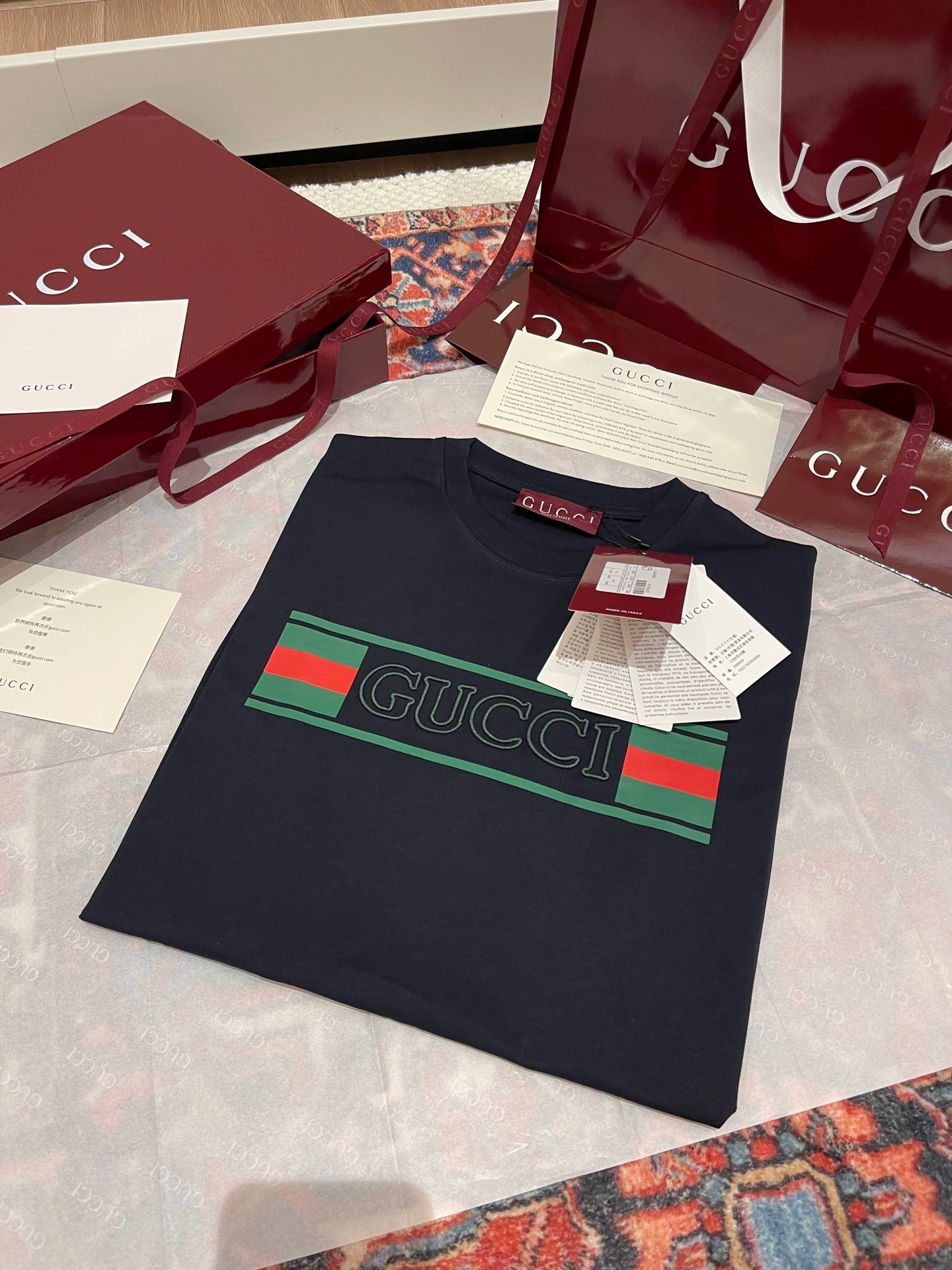 Air- 6u33i Tee embroidery oversize 2colour item:E-F405D0603-2