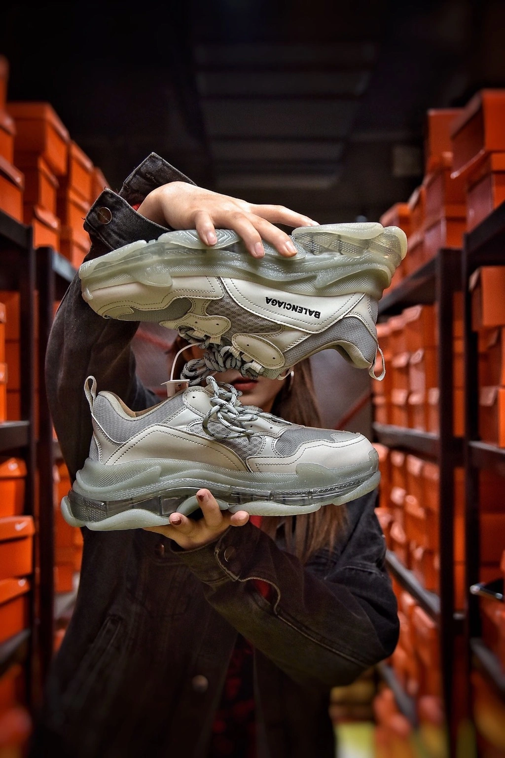 !Air--Sneaker TriPle S 200BL-2，special offer item: 022X0210J2059