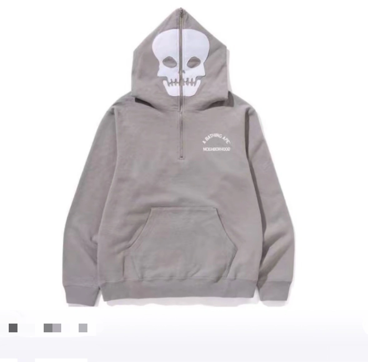 Gemini-- 21p5 BAPE Neighborhood(NBHD) YKK Cotton embroidery oversized 2colour item:E-F125L1105-2F