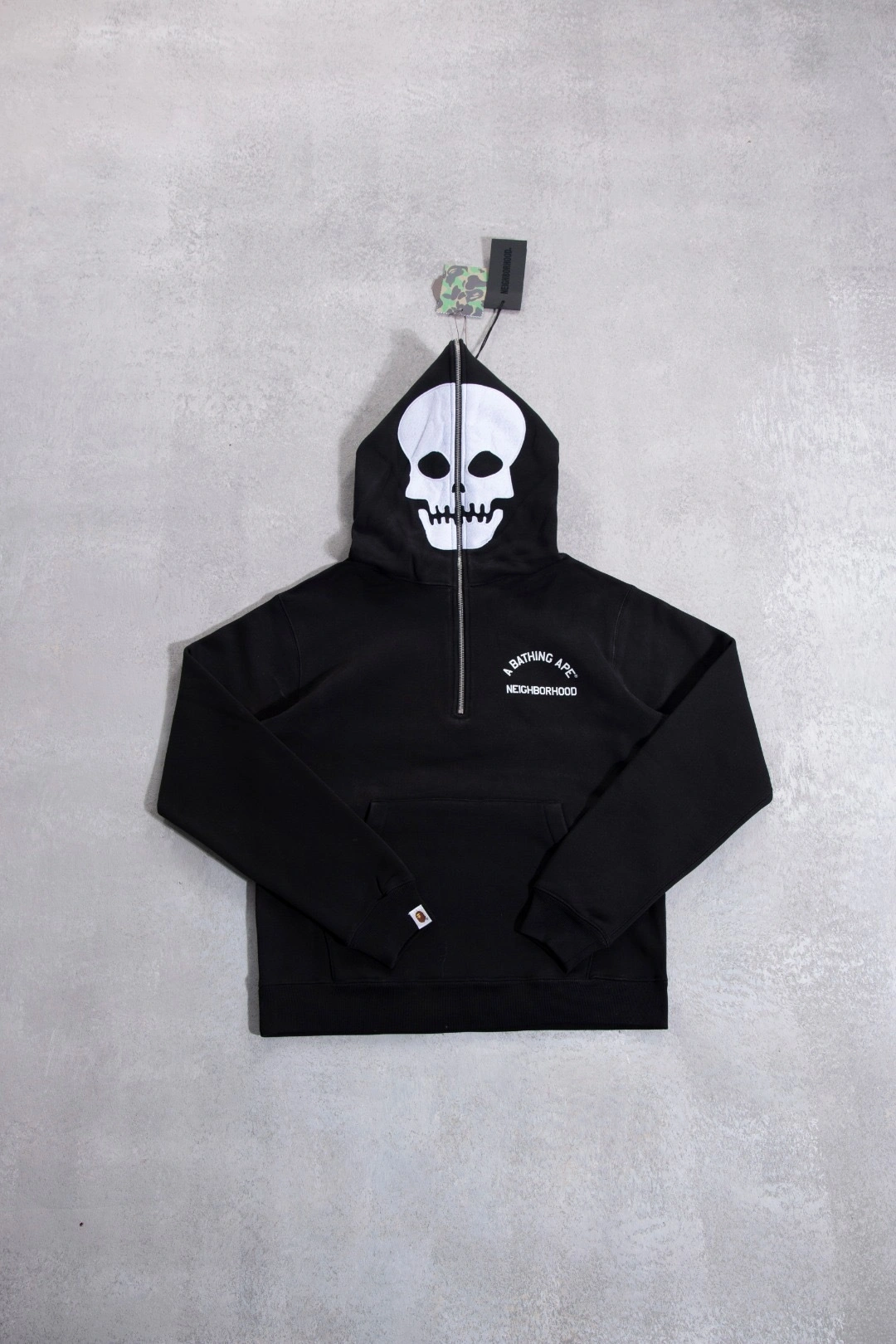 Gemini-- 21p5 BAPE Neighborhood(NBHD) YKK Cotton embroidery oversized 2colour item:E-F125L1105-2F