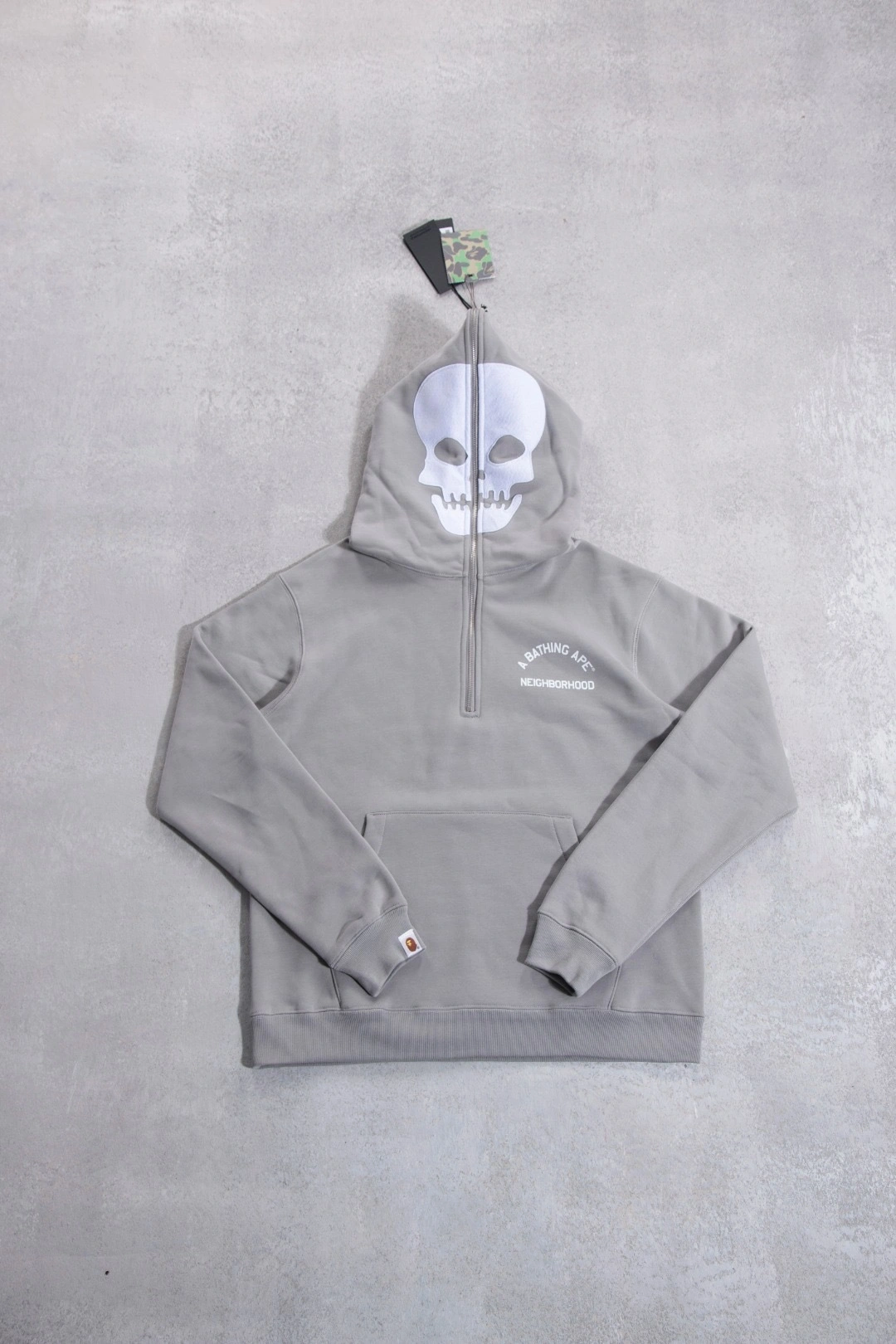 Gemini-- 21p5 BAPE Neighborhood(NBHD) YKK Cotton embroidery oversized 2colour item:E-F125L1105-2F
