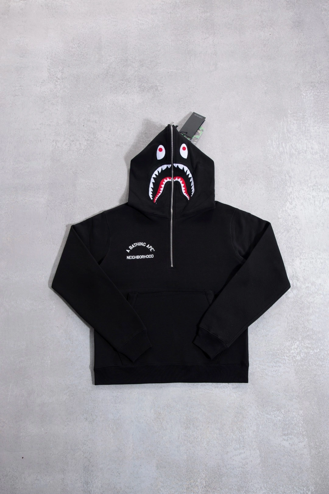 Gemini-- 21p5 BAPE Neighborhood(NBHD) YKK Cotton embroidery oversized 2colour item:E-F125L1105-2F