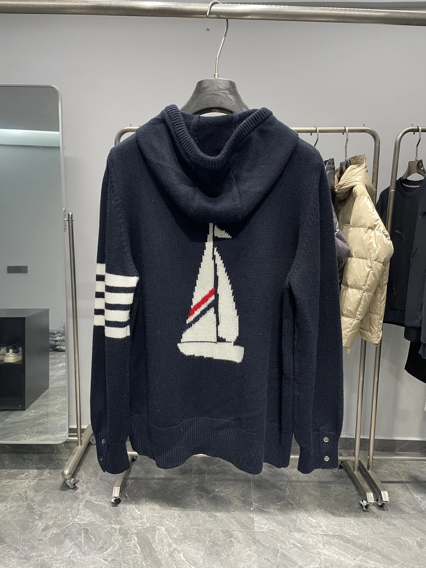 Bald Eagle-- 2row95 Extrafine Merino Wool oversized 3colour item:E-F360K1960-3