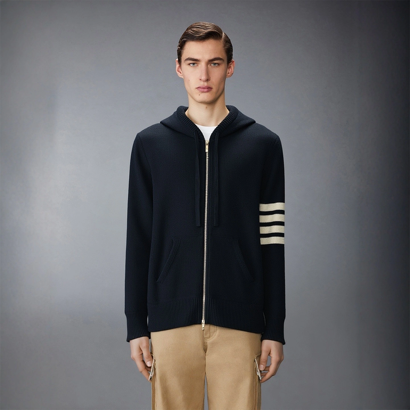 Bald Eagle-- 2row95 Extrafine Merino Wool oversized 3colour item:E-F360K1960-3