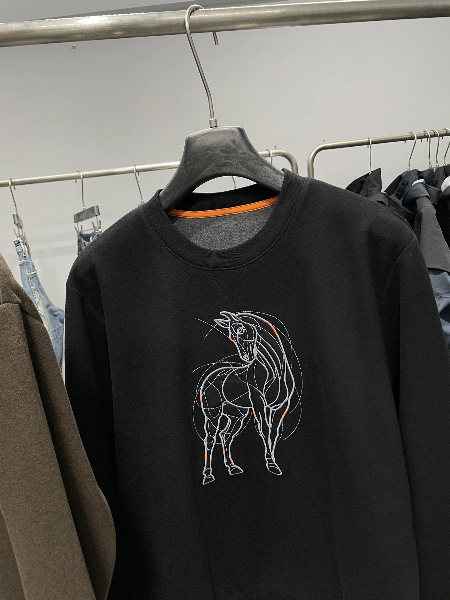 Bald Eagle- H5r75s embroidery Cotton oversize 2colour item:E-F360K0338-2