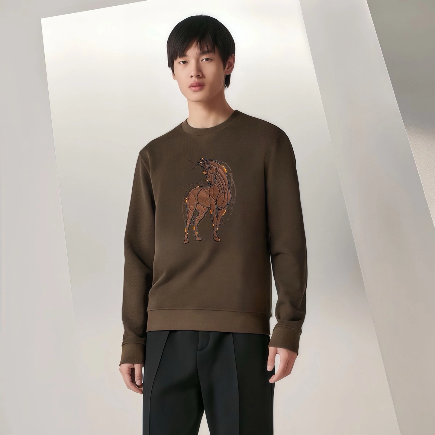 Bald Eagle- H5r75s embroidery Cotton oversize 2colour item:E-F360K0338-2