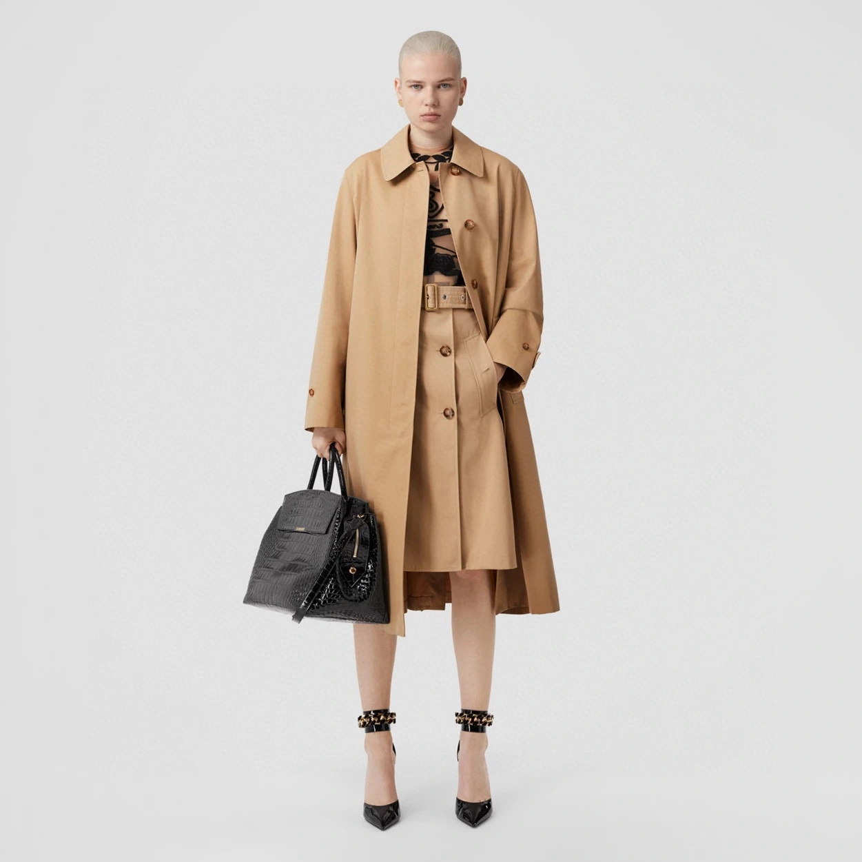 Bald eagle- 2ur25rry cotton Trench high quality version item:E-F020C3016