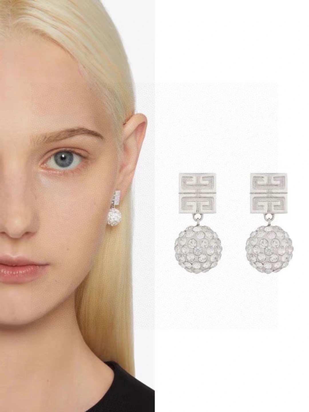 Barbara-- 2v861ri earrings 2colour item : E-S092J3128-2H