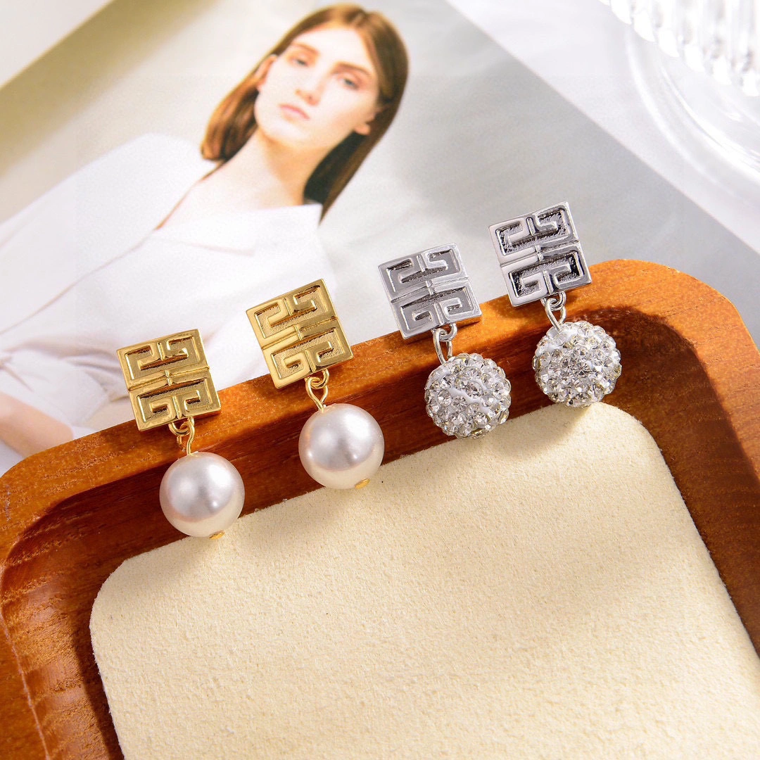 Barbara-- 2v861ri earrings 2colour item : E-S092J3128-2H