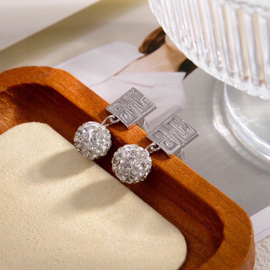 Barbara-- 2v861ri earrings 2colour item : E-S092J3128-2H
