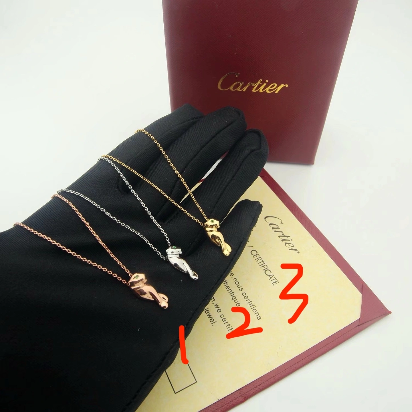 Barbara-- 31rti5r 18k gold necklace 3Colour item : E-S092K0819-3H
