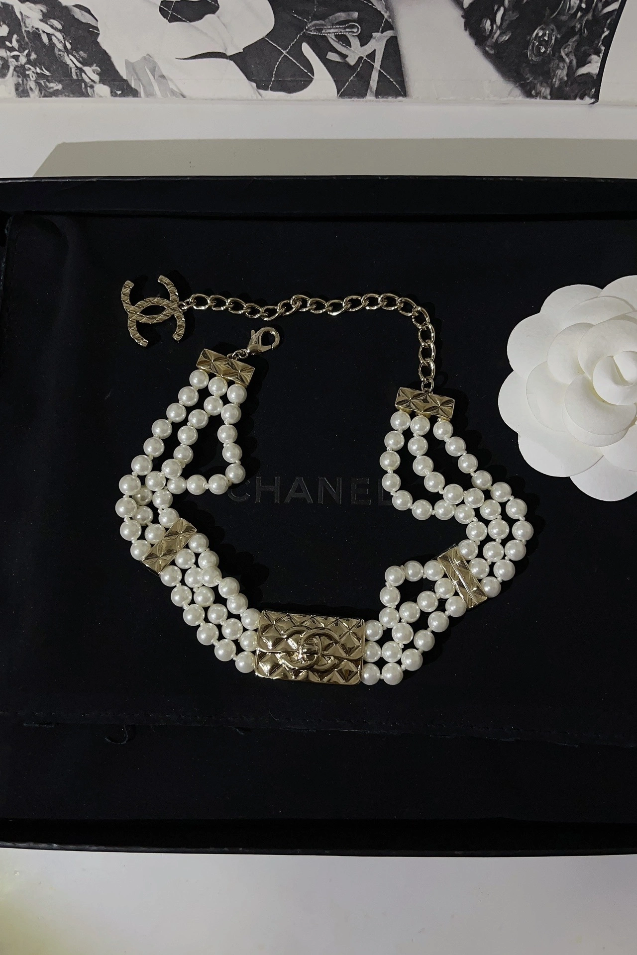 Barbara-- 3h1958 choker Vintagenecklace item:E-S092L1423H