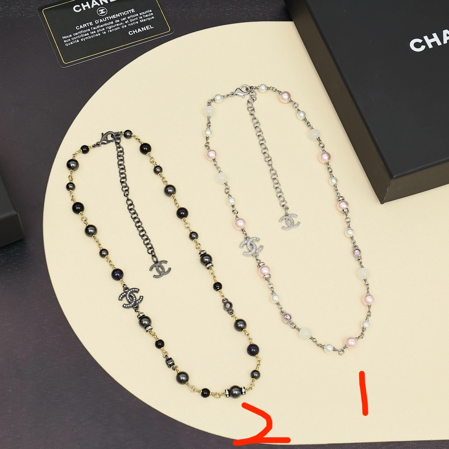 Barbara-- 3h1958 necklace 2colour item : E-S092J3031-2H