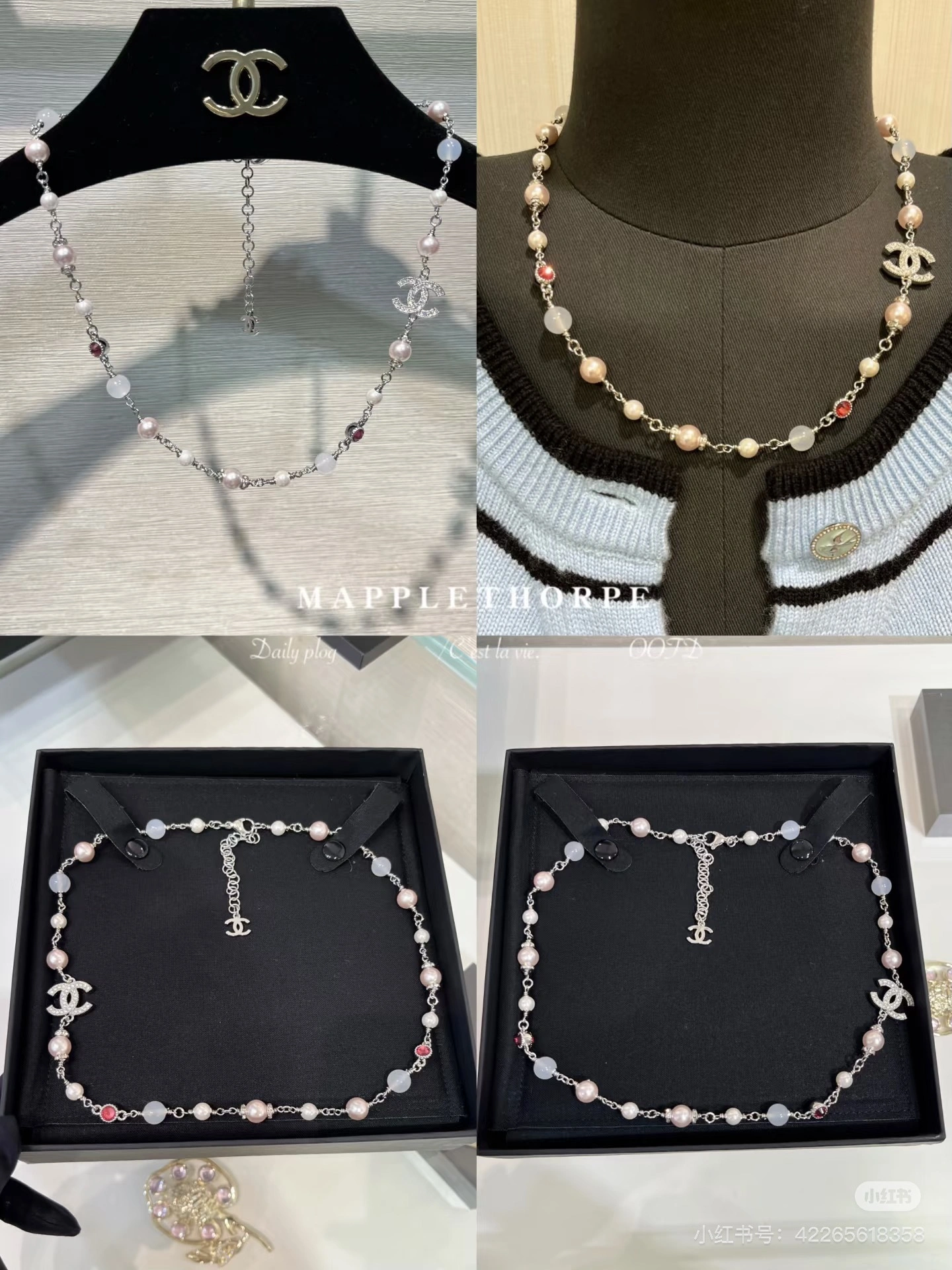 Barbara-- 3h1958 necklace 2colour item : E-S092J3031-2H