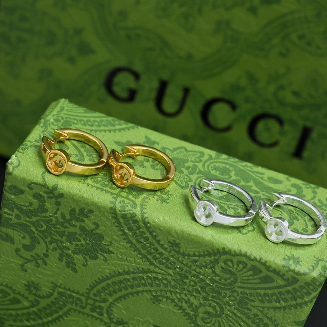 Barbara-- 6u33i Interlocking earrings 2colour item : E-S092J2918-2H