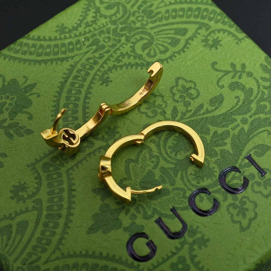 Barbara-- 6u33i Interlocking earrings 2colour item : E-S092J2918-2H
