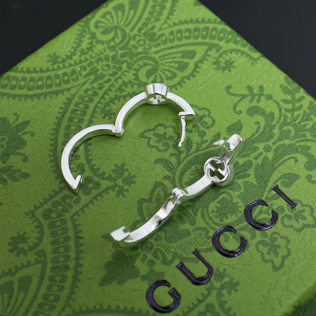 Barbara-- 6u33i Interlocking earrings 2colour item : E-S092J2918-2H