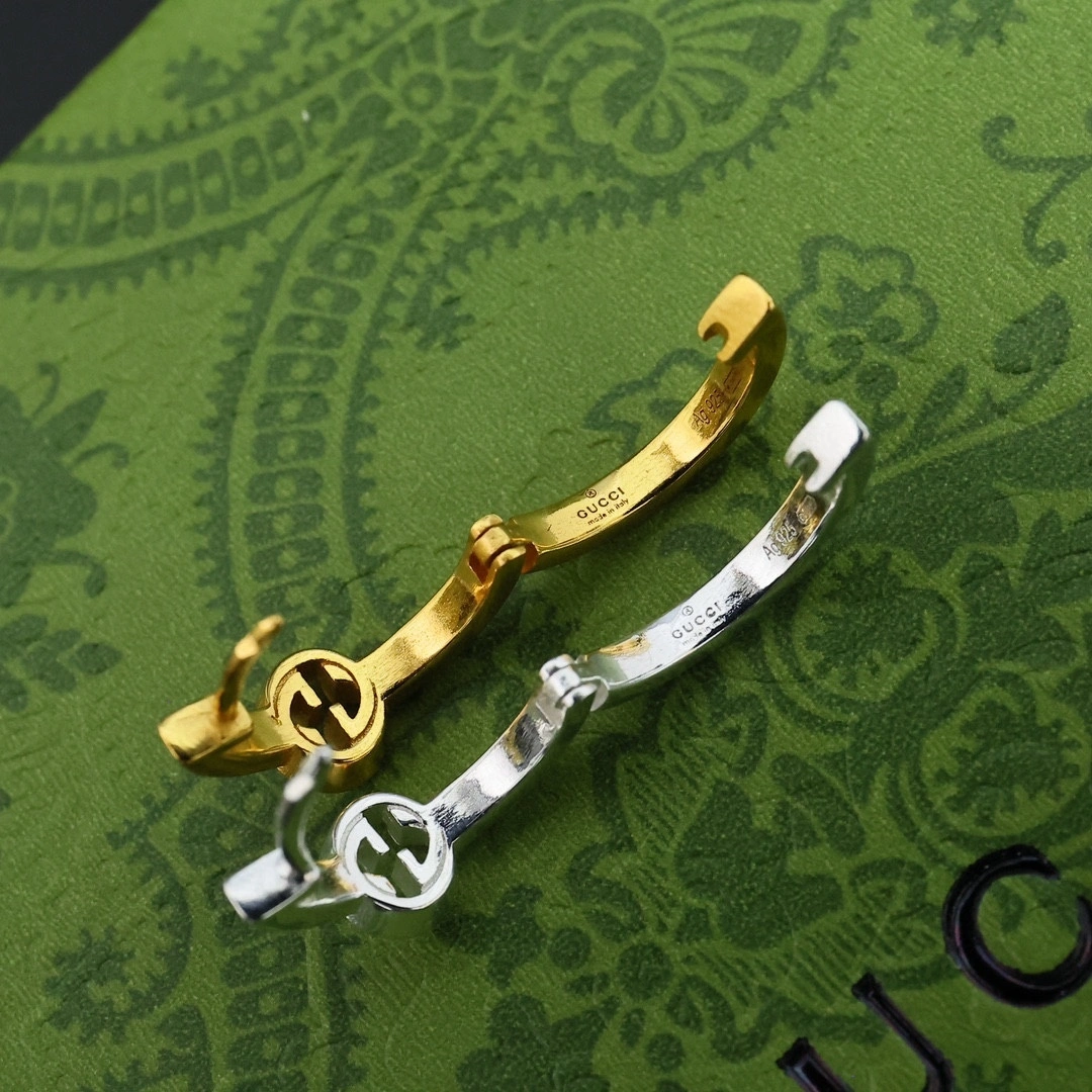 Barbara-- 6u33i Interlocking earrings 2colour item : E-S092J2918-2H