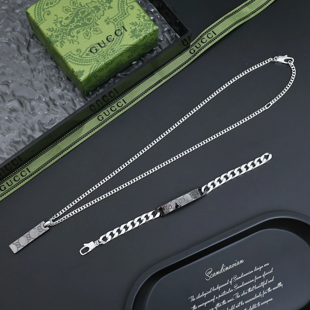 Barbara-- 6u33i silver bracelet necklace item : E-S092J3124H