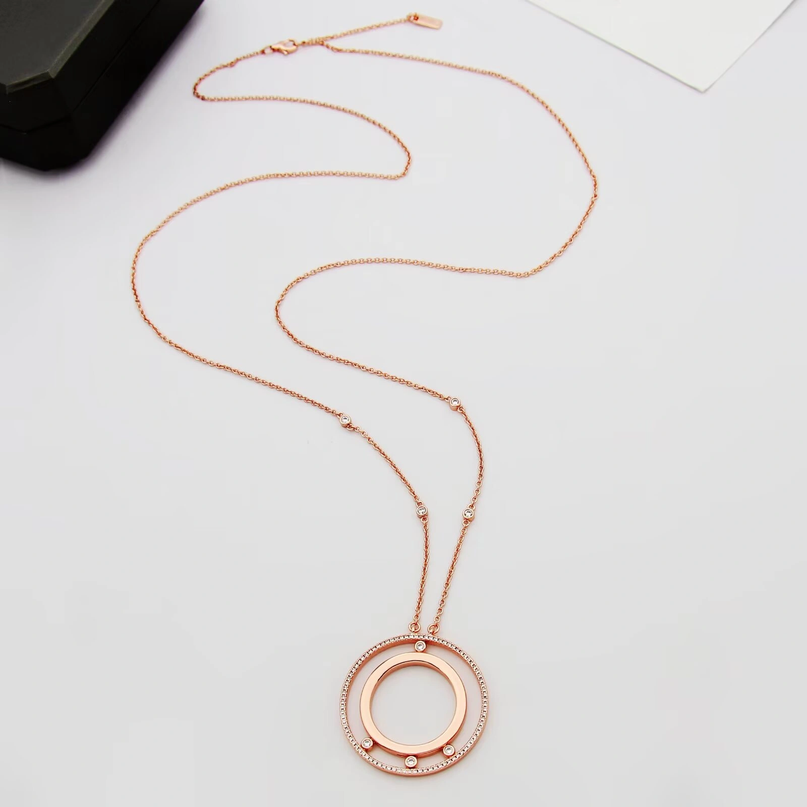 Barbara-- 75ssik1 necklace 3Colour item : E-S092K0835-3H
