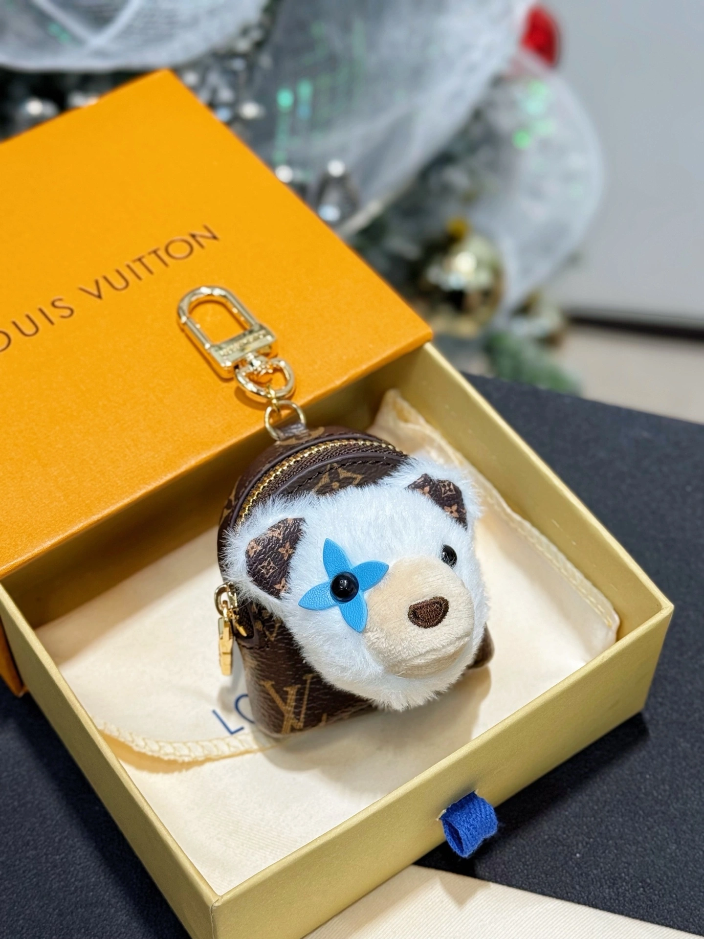 Barbara-- 8V M02128 Adorable Bear Bag Charm Monogram 3colour item:F-S000A1022-3H