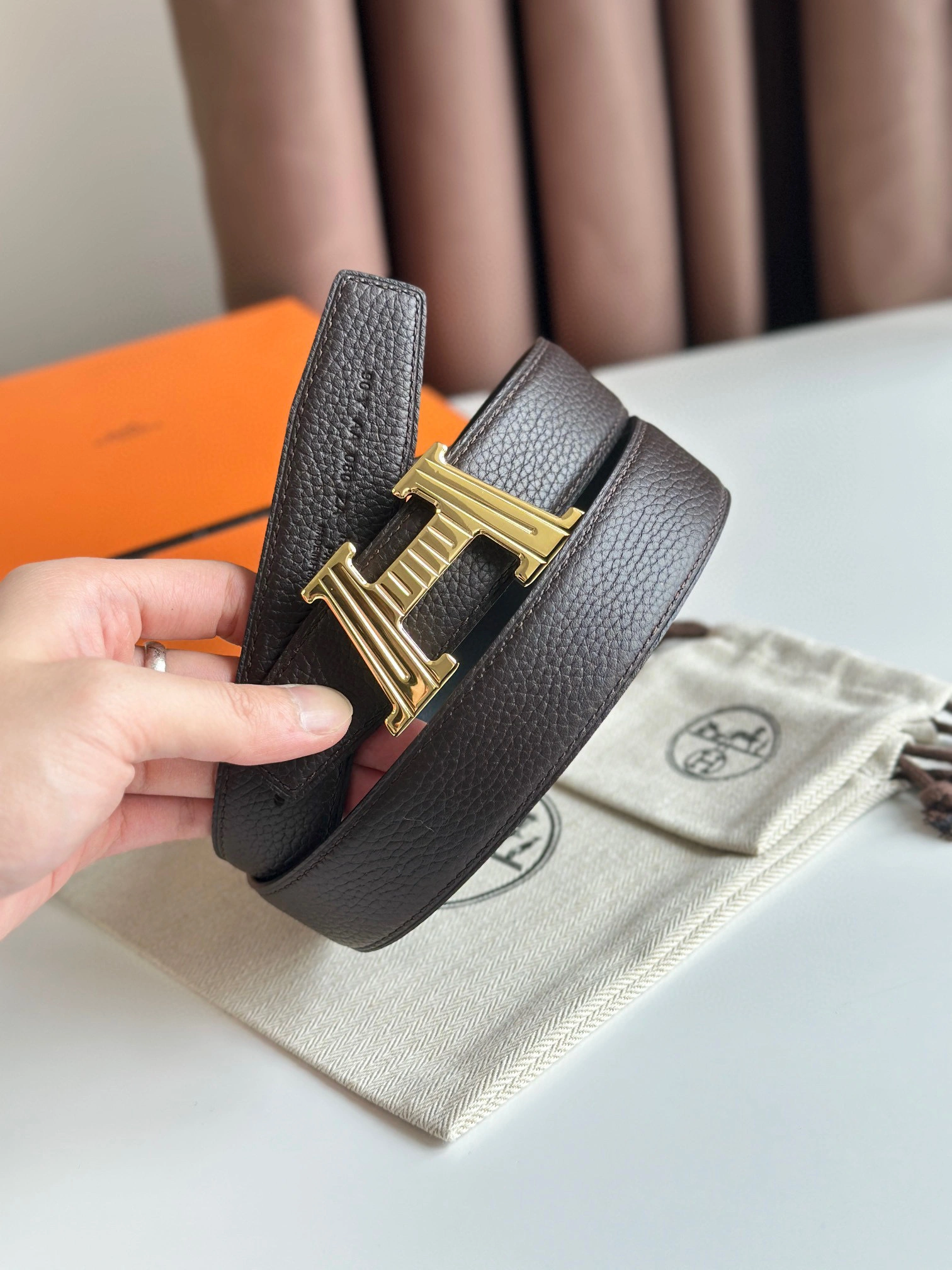 Barbara-- H010495UUZ3-H073967CAAB100 reversible cowhide 32MM item:D-S000A1954R