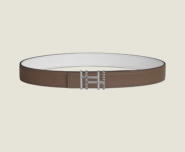 Barbara-- H5r75s AU CARRE BUCKLE & REVERSIBLE LEATHER STRAP 24MM item:D-S179H2931