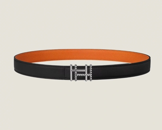 Barbara-- H5r75s AU CARRE BUCKLE & REVERSIBLE LEATHER STRAP item:D-S179H3086