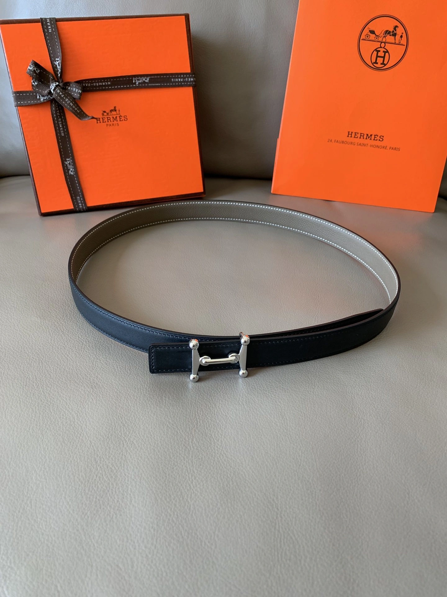 Barbara-- H5r75s Calfskin reversible 2Colour item:E-S332A0304-2