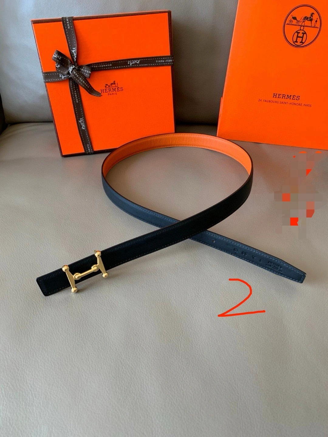 Barbara-- H5r75s Calfskin reversible 2Colour item:E-S332A0304-2