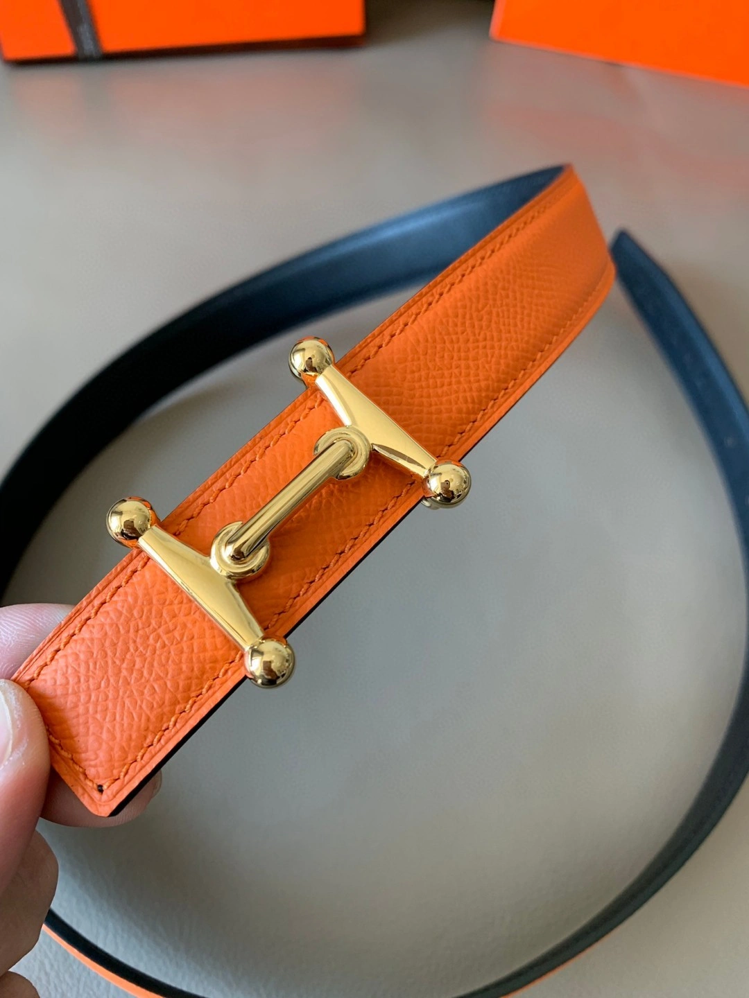 Barbara-- H5r75s Calfskin reversible 2Colour item:E-S332A0304-2
