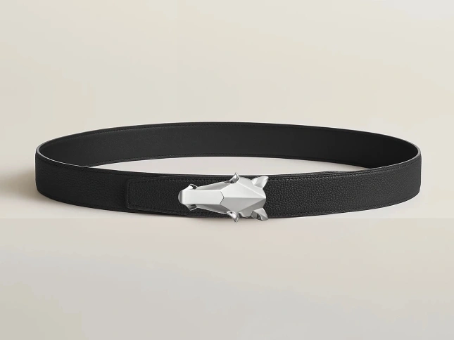 Barbara-- H5r75s DESTRIER BELT BUCKLE & REVERSIBLE LEATHER STRAP item:D-S333H3071