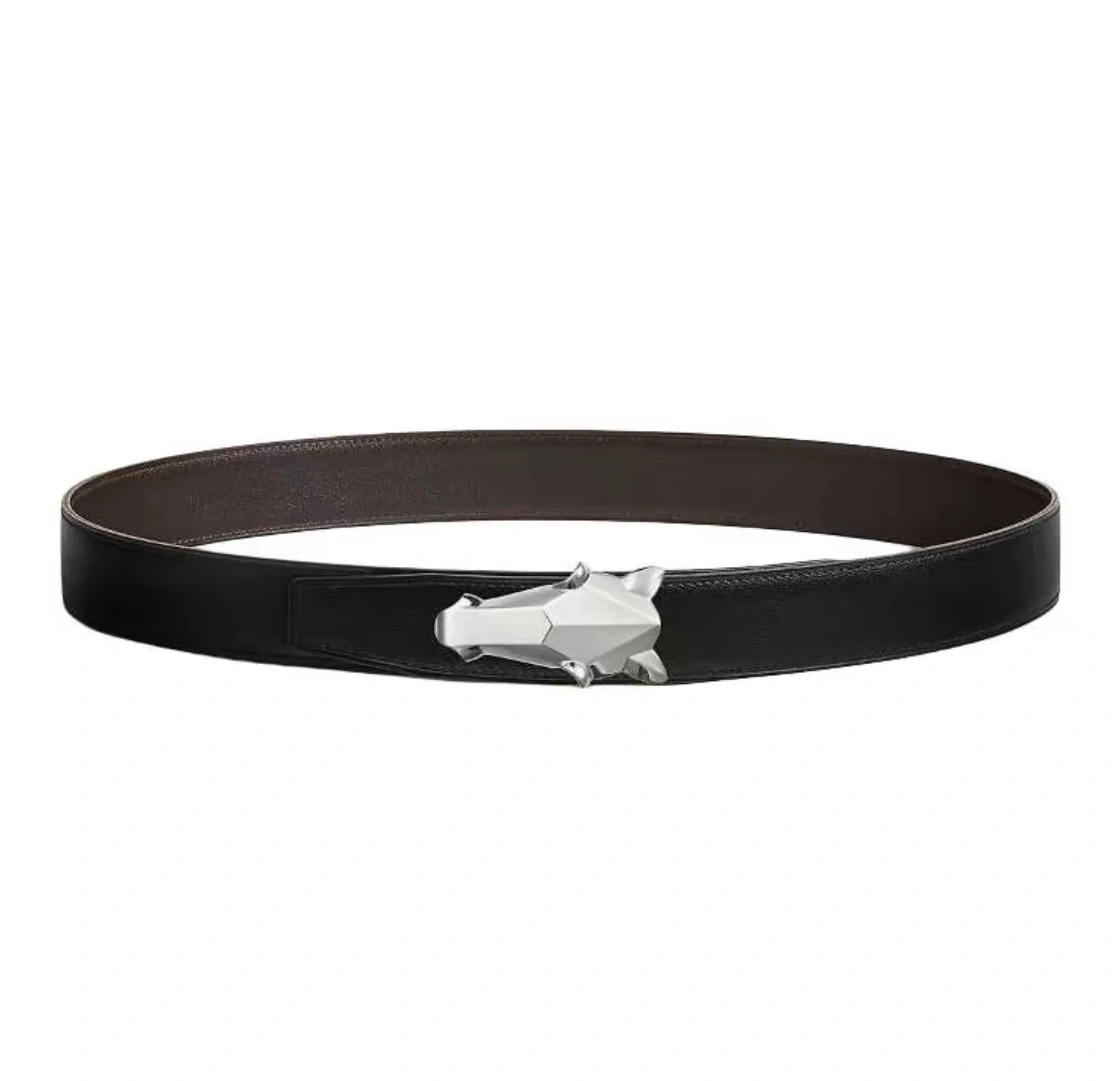 &Barbara-- H5r75s DESTRIER BELT BUCKLE & REVERSIBLE LEATHER STRAP item:D-S333H3084
