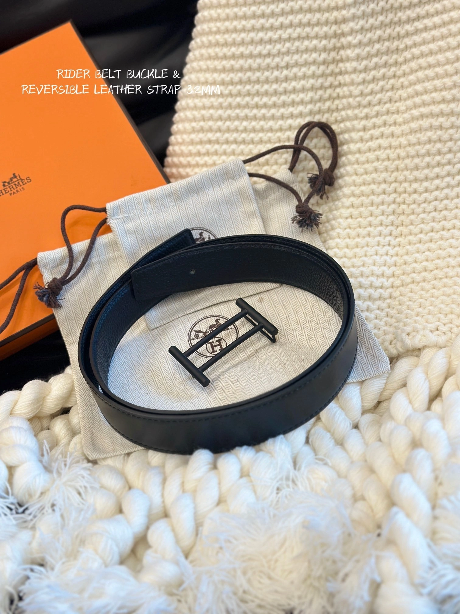 &Barbara-- H5r75s RIDER BUCKLE & REVERSIBLE LEATHER STRAP item:D-S179H2924