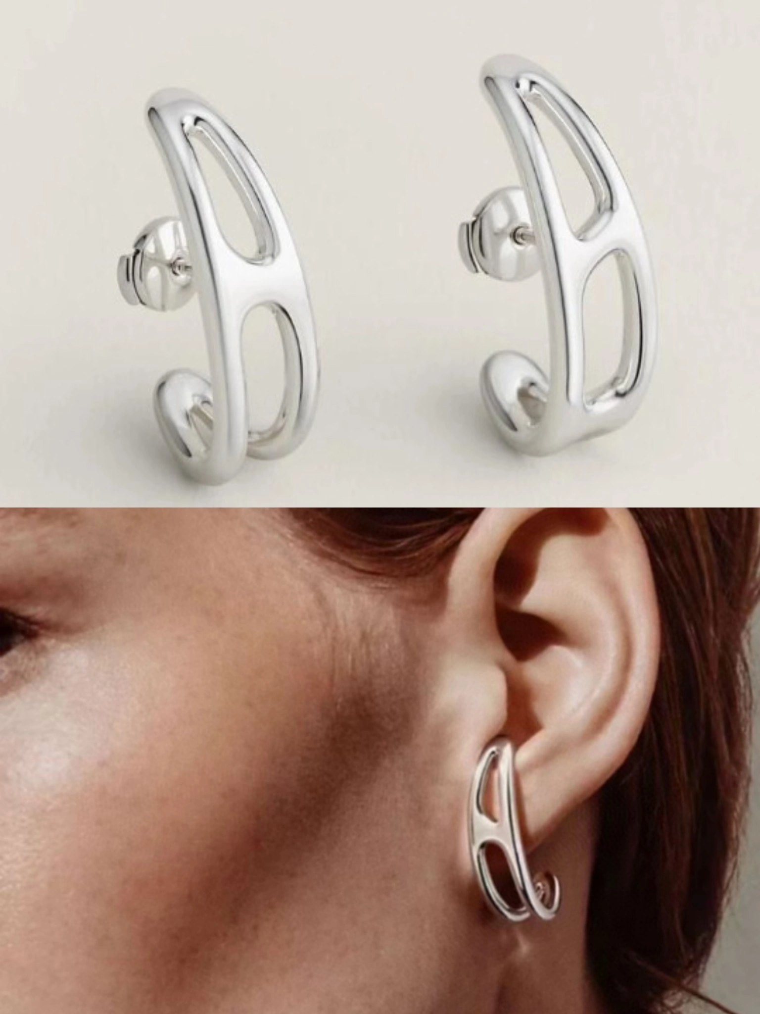 Barbara-- H5r75s earrings 3Colour item : E-S092K0836-3H