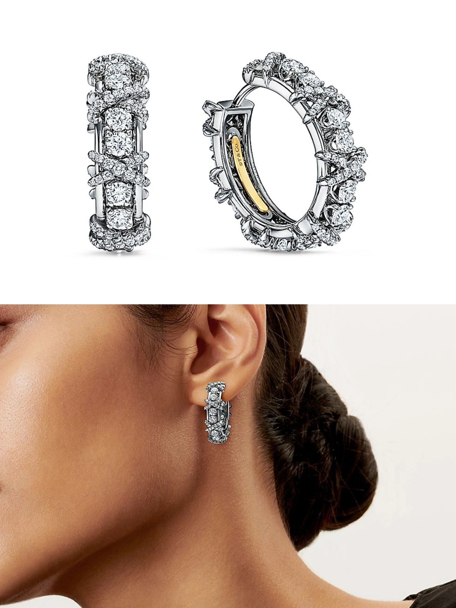 Barbara-- Tiff19y&3o Schlumberger earrings item : E-S092J3113H