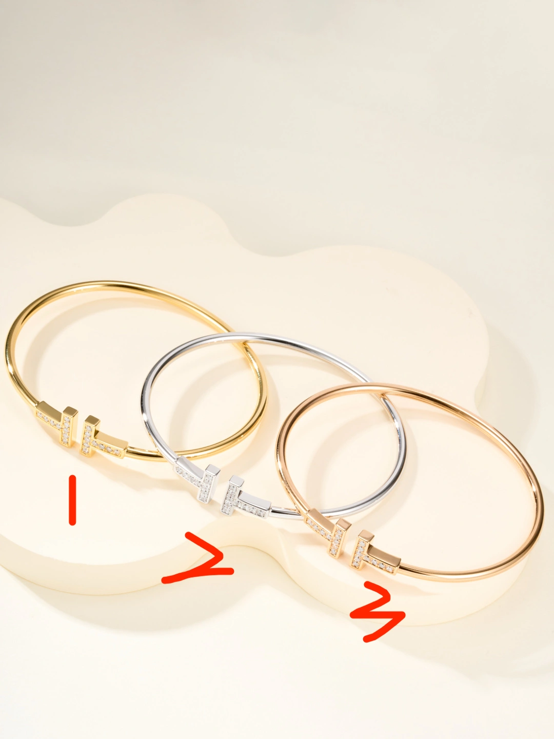 Barbara-- Tiff19y&3o bracelet 3colour item : E-S000K0105-3H