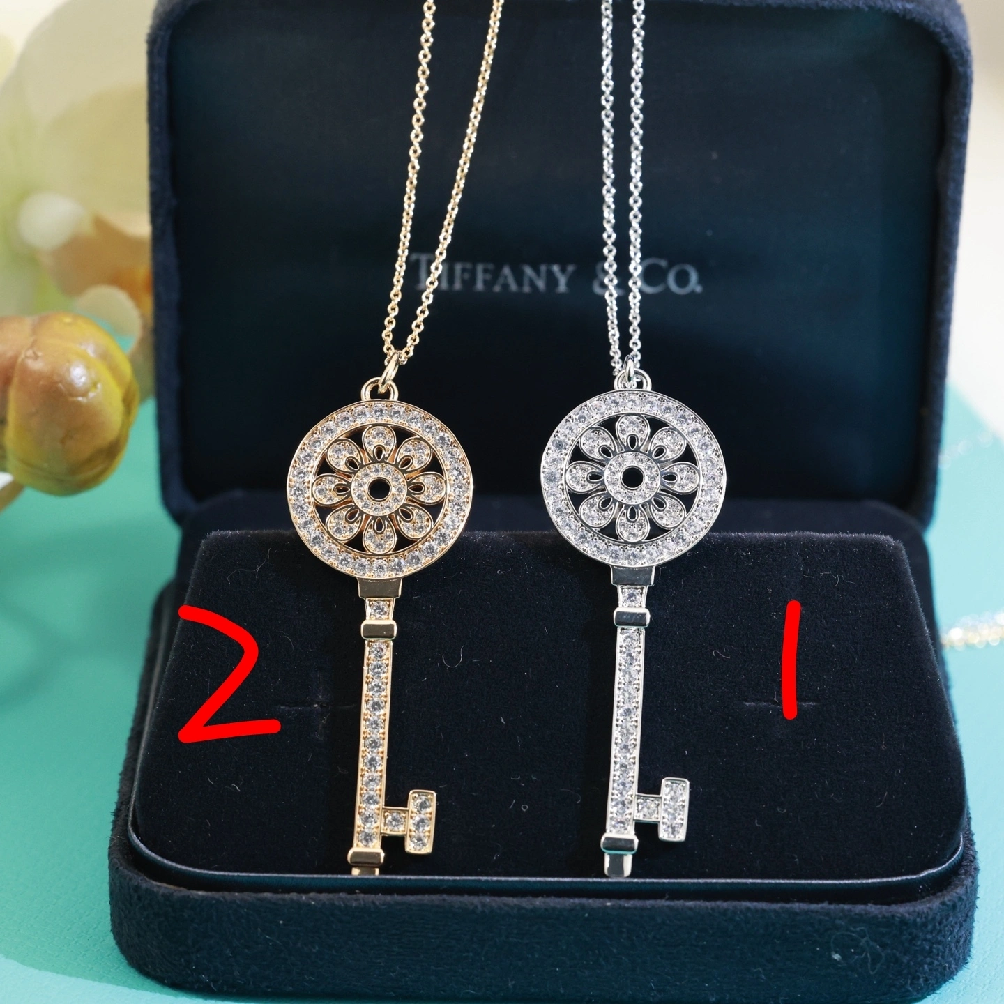 Barbara-- Tiff19y&3o necklace 2colour item:F-S092A1043-2H
