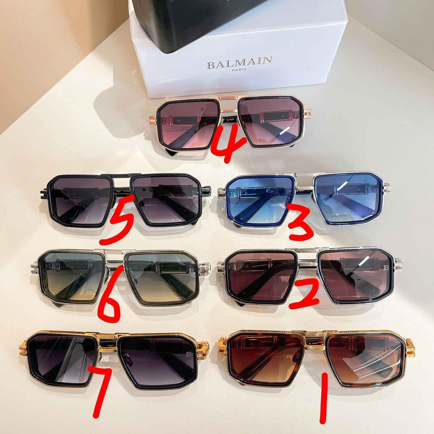 Barbara--21871i9 MODEL：BPS-278-57  BLK- GLD 7Colour item:E-S132L2644-7H