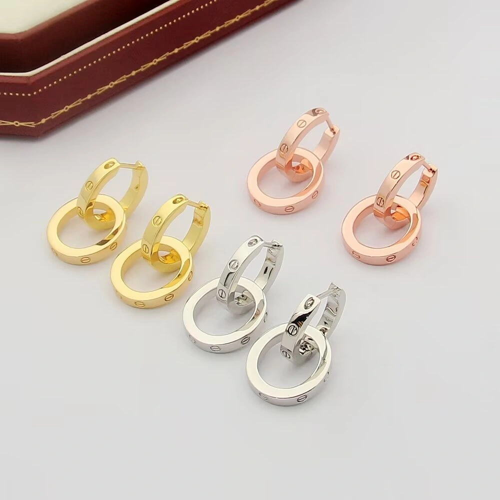 Barbara--31rti5r earrings love 3colour item:E-S092I2573-3H