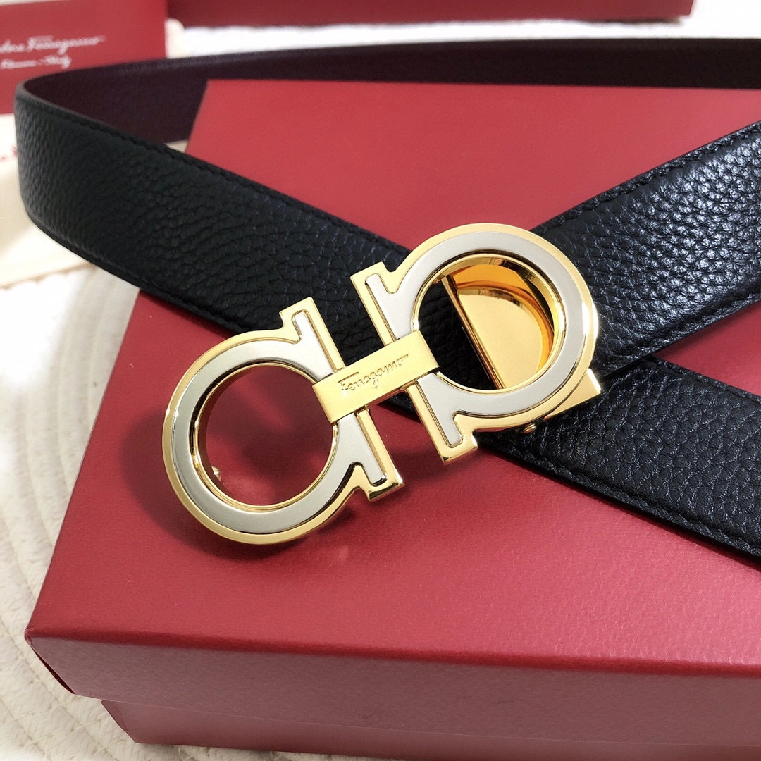 Barbara--67A254734225 reversible cowhide 34mm item:D-S000A1947R