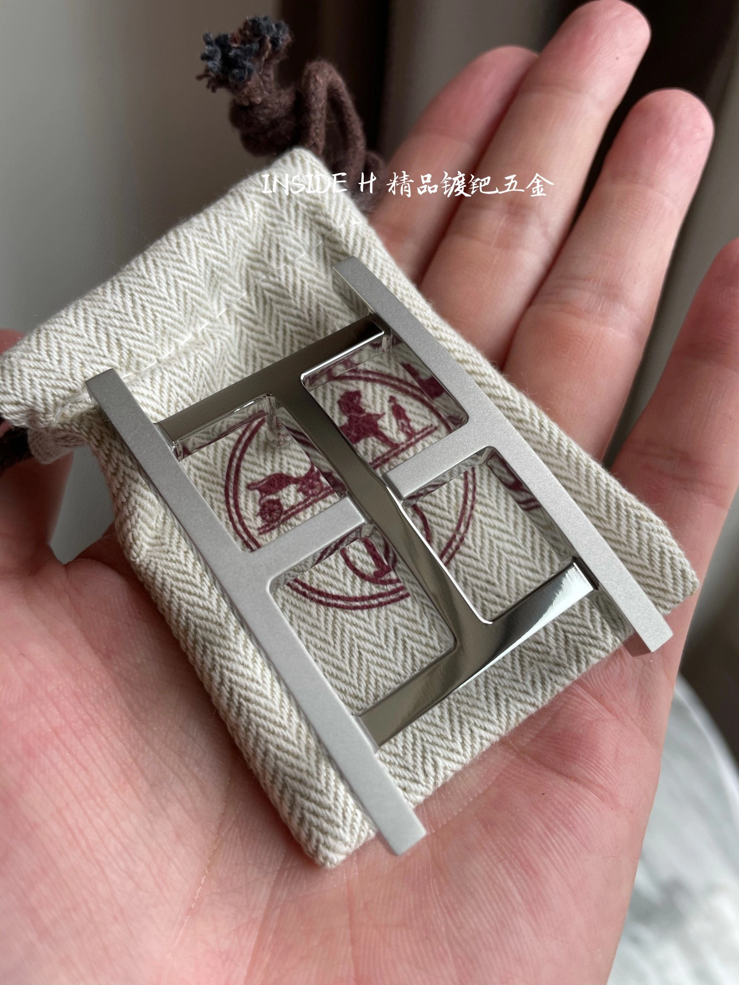 &Barbara－ INSIDE H BELT BUCKLE & REVERSIBLE LEATHER STRAP item：B-S323C31104L
