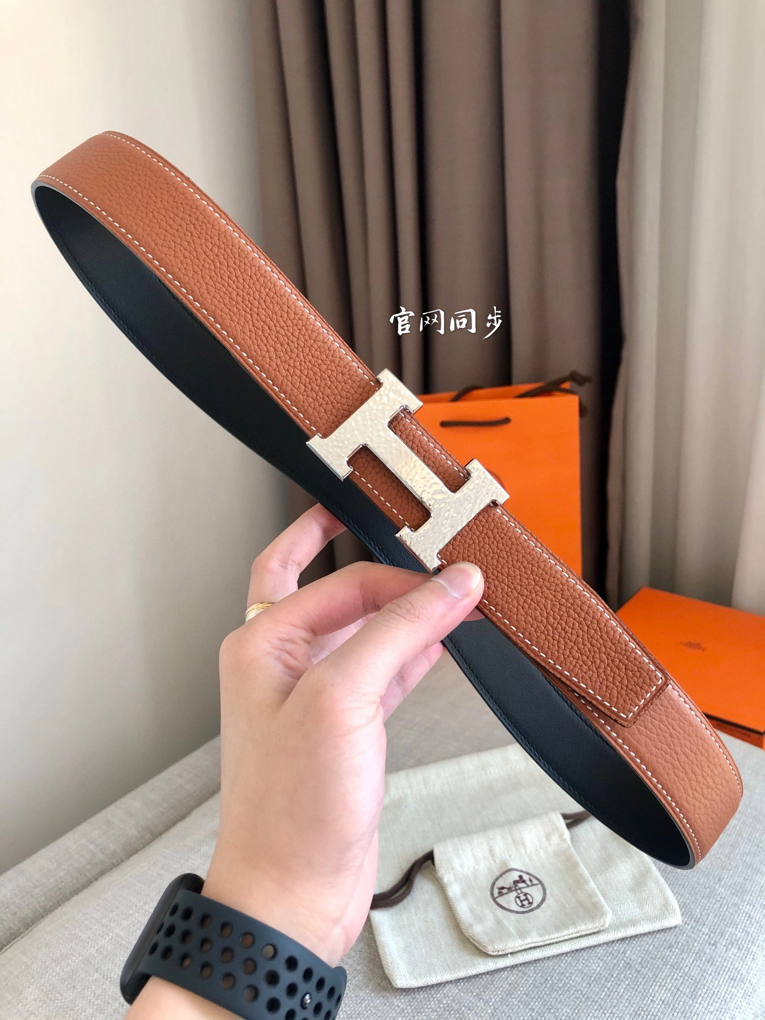&Barbara－ MARTELEE BELT BUCKLE Calfskin 2colour item：B-S333C2131L-2