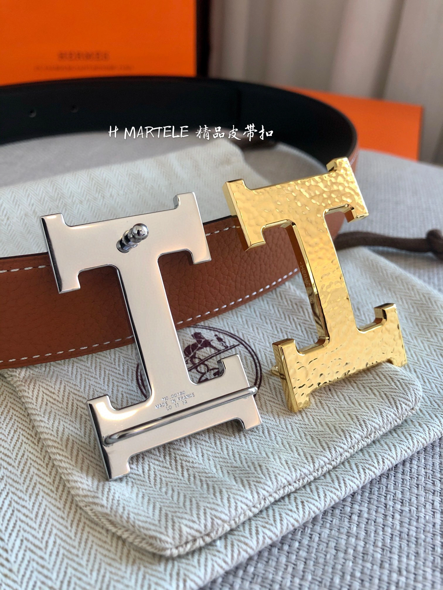 &Barbara－ MARTELEE BELT BUCKLE Calfskin 2colour item：B-S333C2131L-2