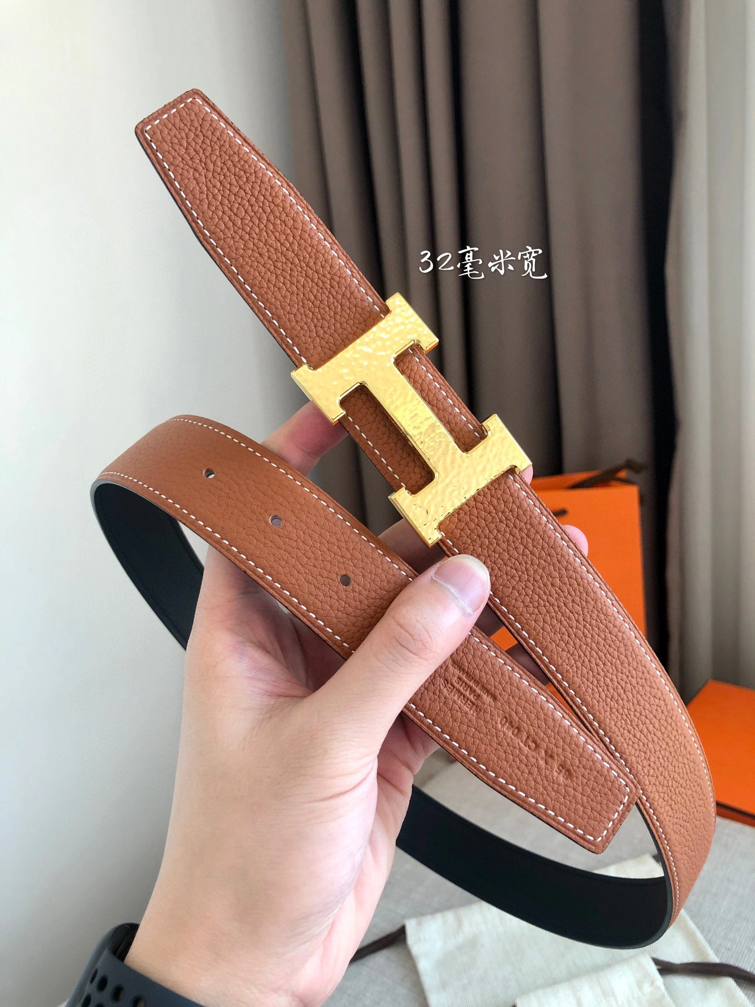 &Barbara－ MARTELEE BELT BUCKLE Calfskin 2colour item：B-S333C2131L-2