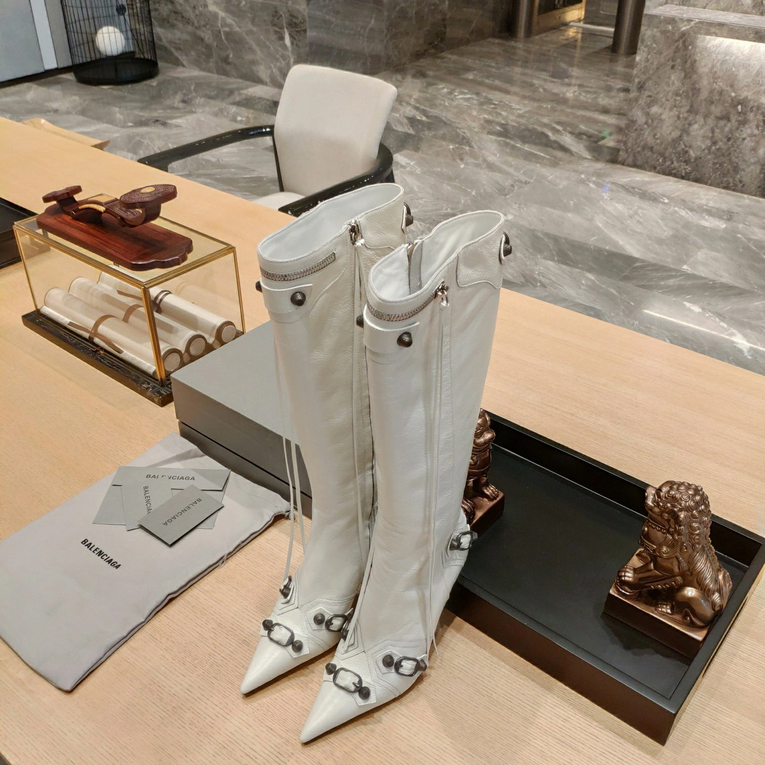 COCO-- 218593i161 694395WAD4E9081 cowhide sheepskin Heel height：9CM item:D-X198H2966