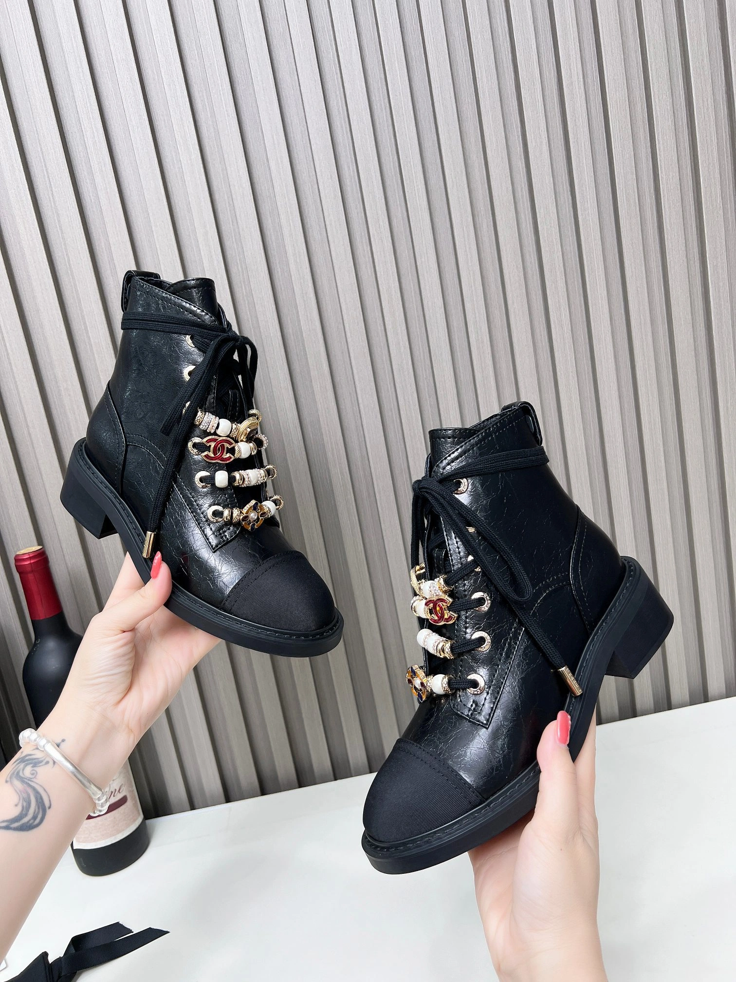 COCO-- 3h1958 G45856 B17488 94305 Heel height：5CM cowhide sheepskin item:D-X000J1231